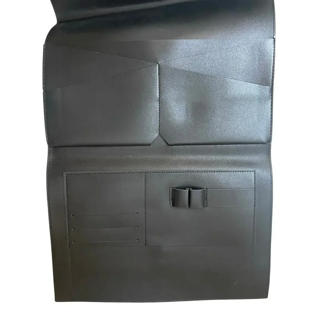 Glass Ladder & Co The Megan Clutch Black Organizer Career Travel